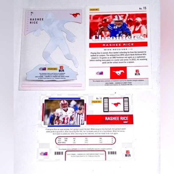 Rashee Rice Rookie Cards 2023 Panini Chronicles, Contenders, Magnitude Draft - Picture 2 of 2